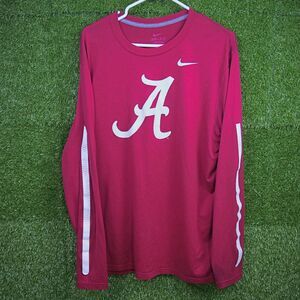 Alabama Crimson Tide Nike Dri-FIT Long-Sleeve Performance Shirt - Men's Size XL